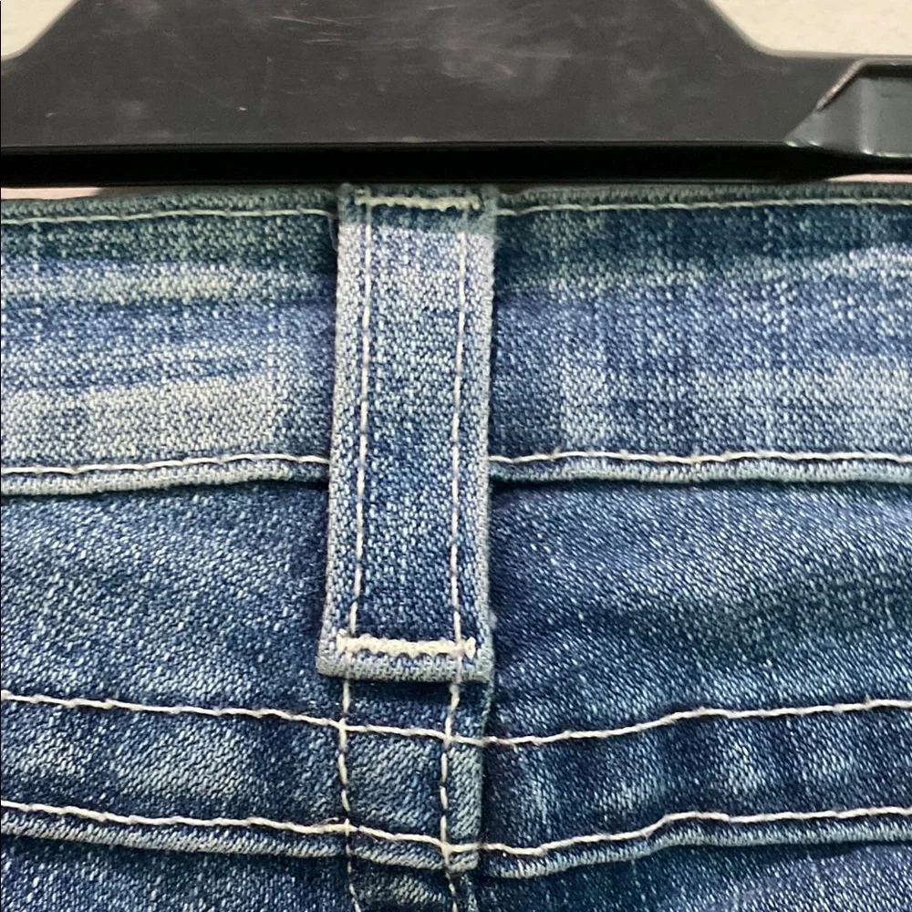 True Religion Jodie Blue Skinny Jeans with Diamond Buttons Size 30 - Picture 11 of 15